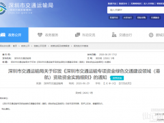 深圳：綠色甲醇加注給予300元/噸資助